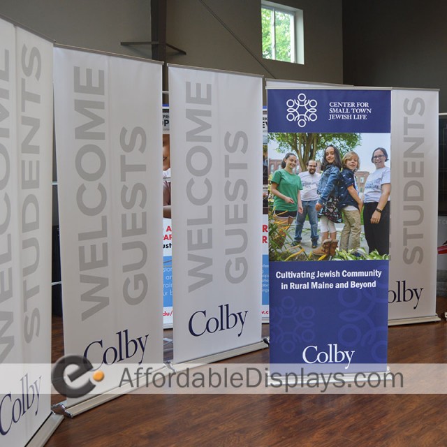 Pull Up Retractable Banner Stands - Colby College