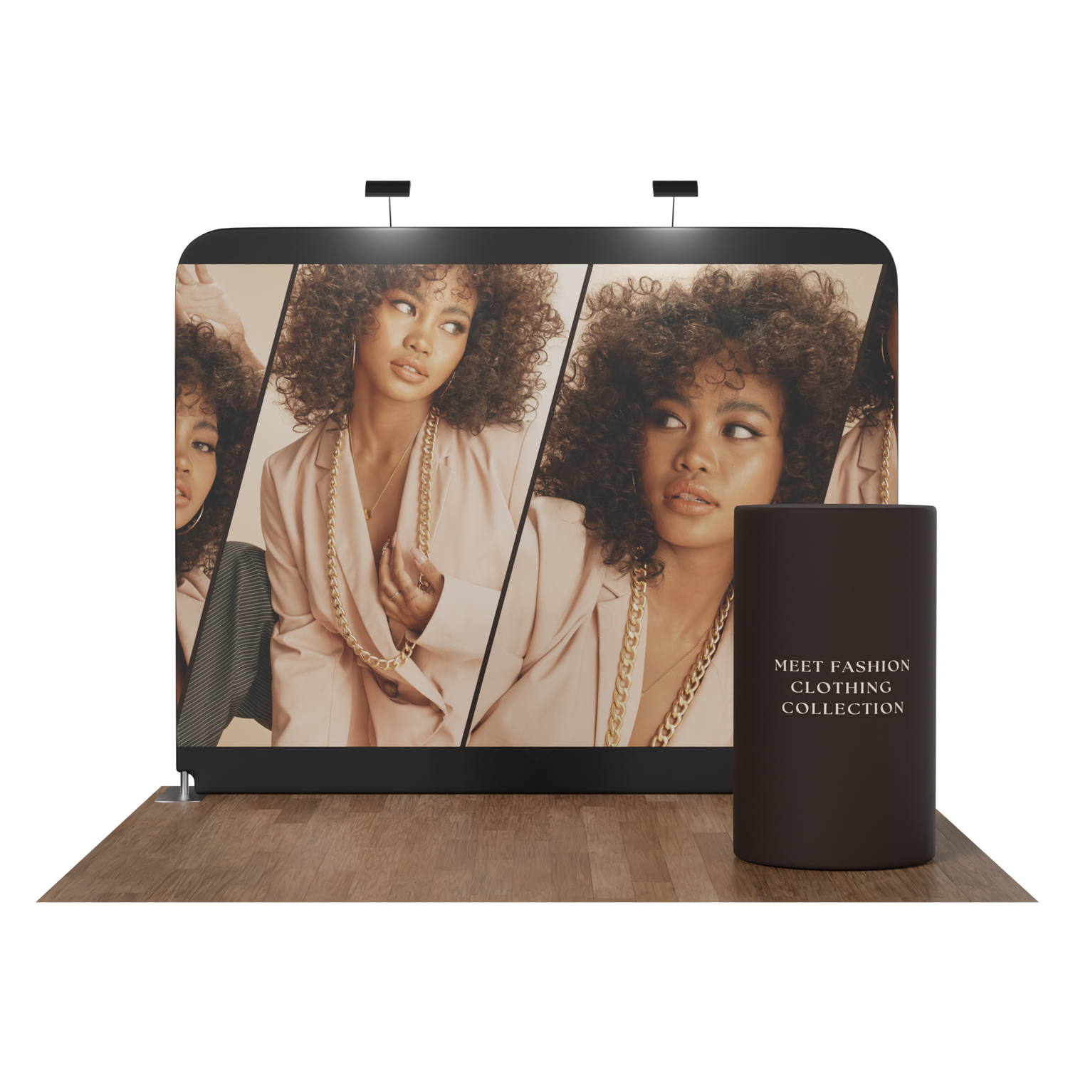 10ft Lunar Straight Tension Fabric Display