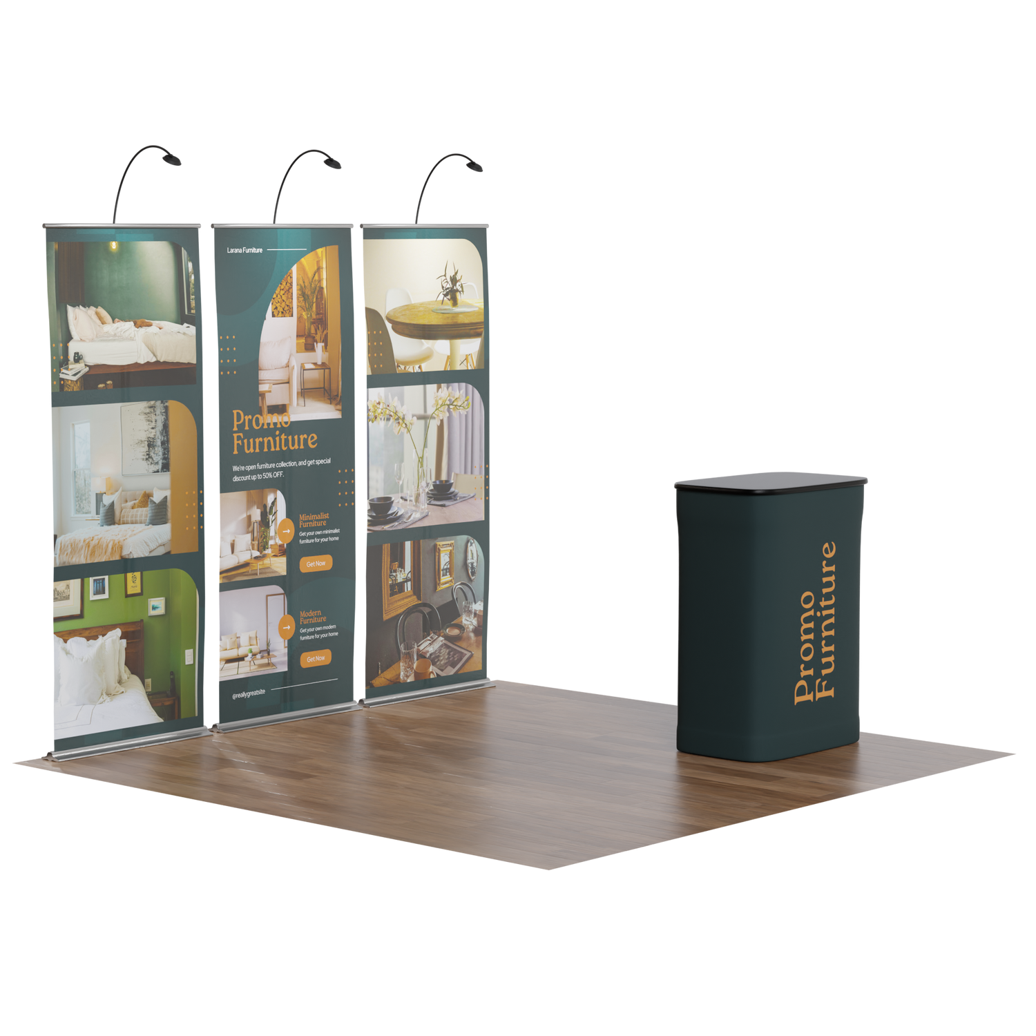 10ft Banner Stand Trade Show Display Kit 01