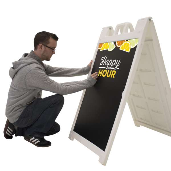 Signicade Deluxe A-frame Imprinted Chalkboard Kit