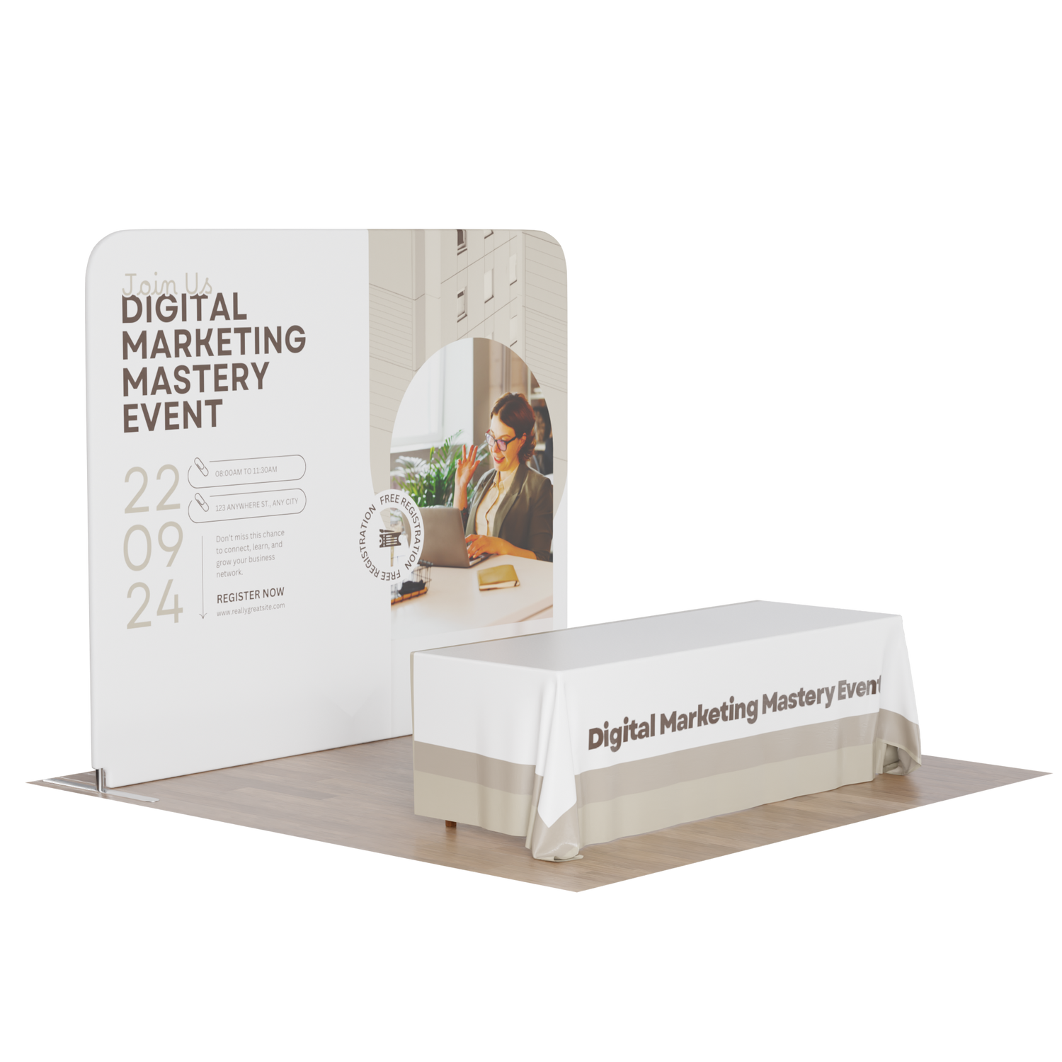 10ft Lunar Trade Show Display Kit 02