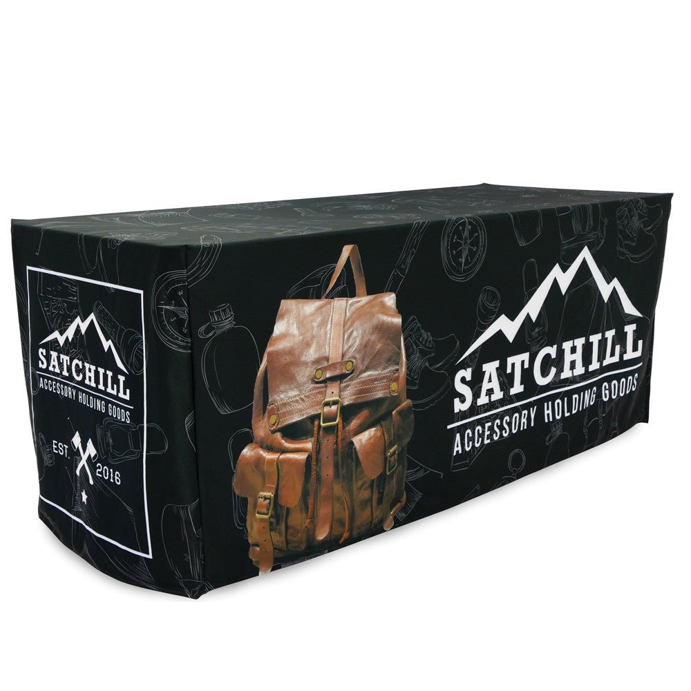 6ft Printed Table Cover Fitted Style