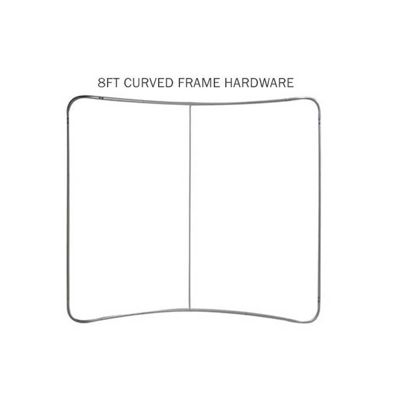 8ft Wave Tube Curve Trade Show Kit
