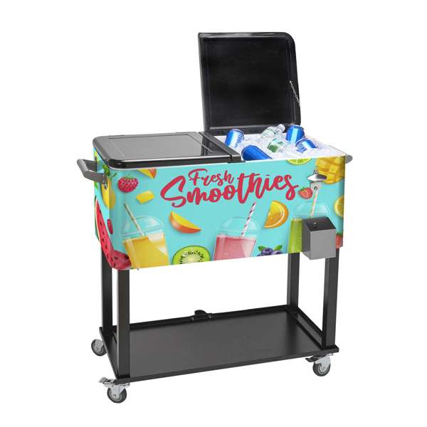 Rolling Cooler Vending Cart