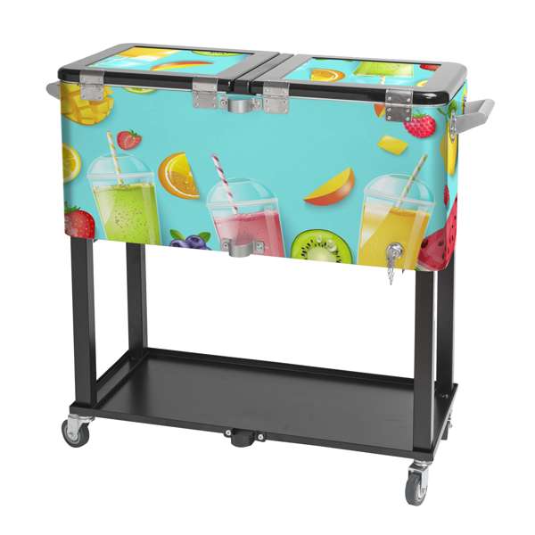 Rolling Cooler Vending Cart