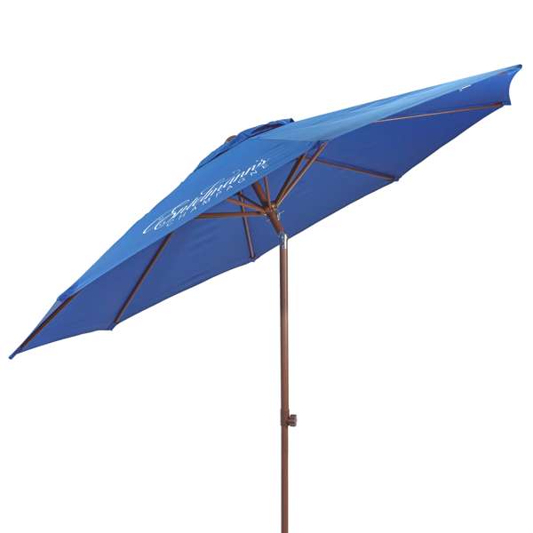 7' Wood Look Tilting Market Umbrella Kit