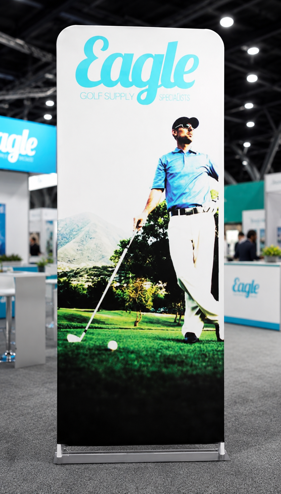 4ft LUNAR EZ Stand Fabric Tension Display
