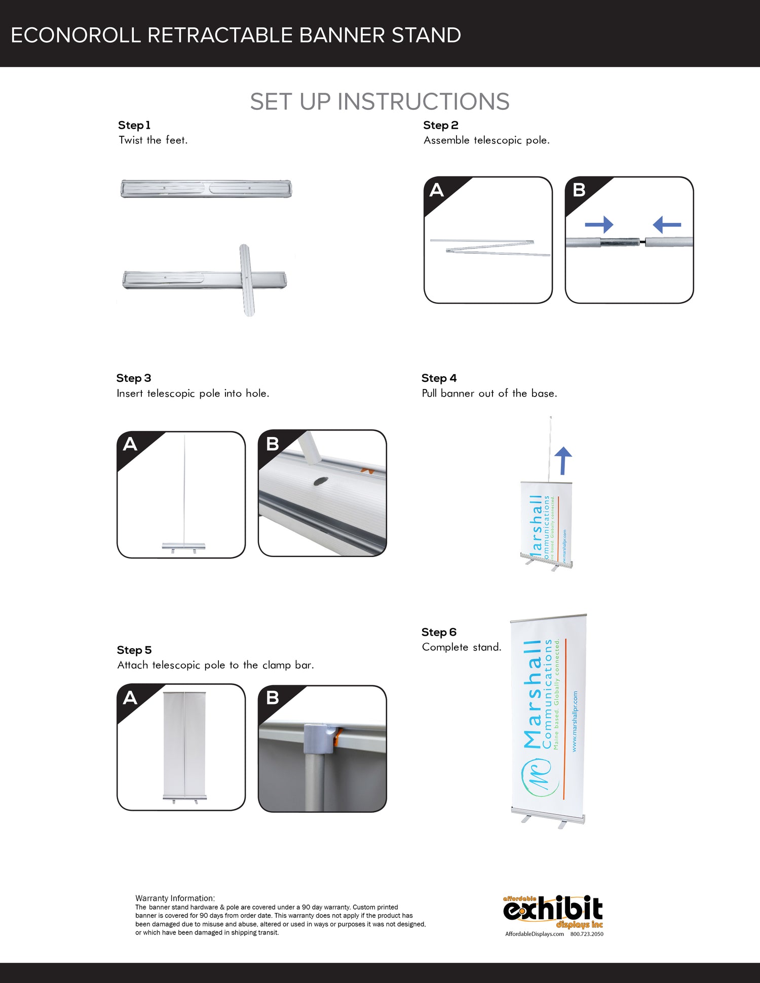 Econoroll Economy Retractable Banner Stand