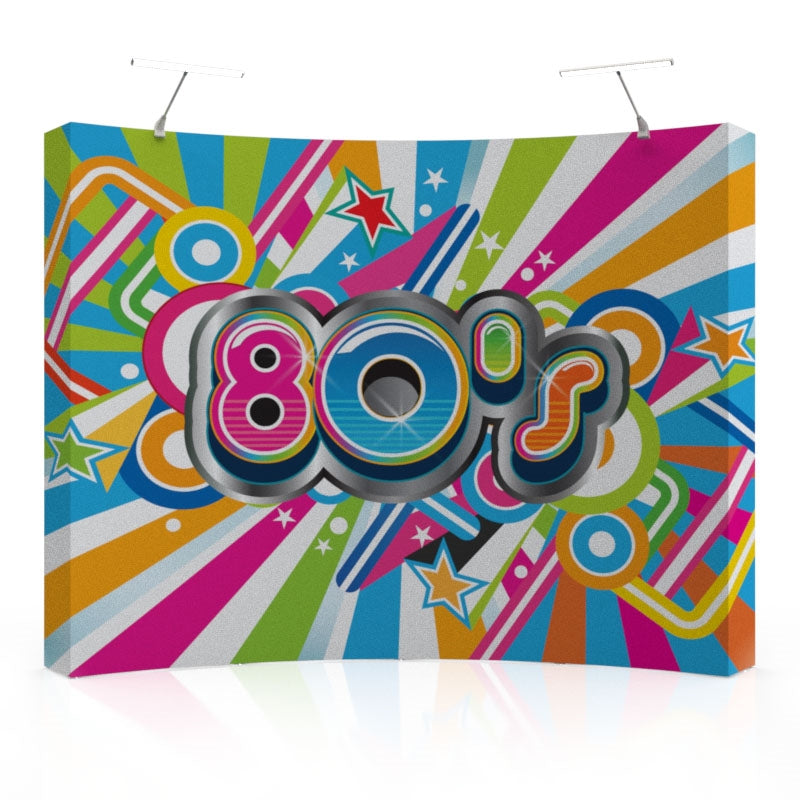 10ft Curved Star Fabric Pop Up Display
