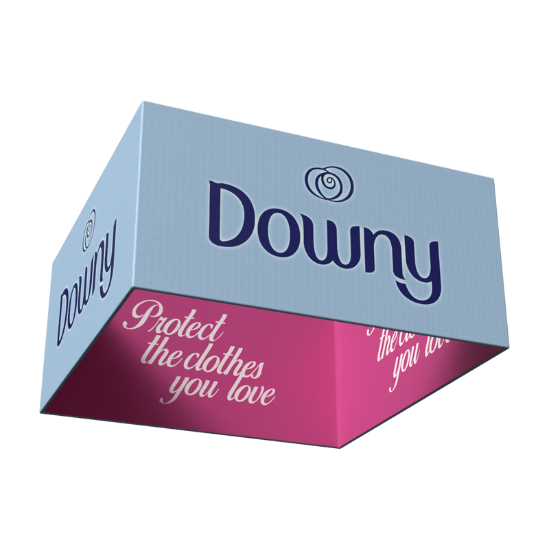 10ft Waveline Media Square Hanging Sign