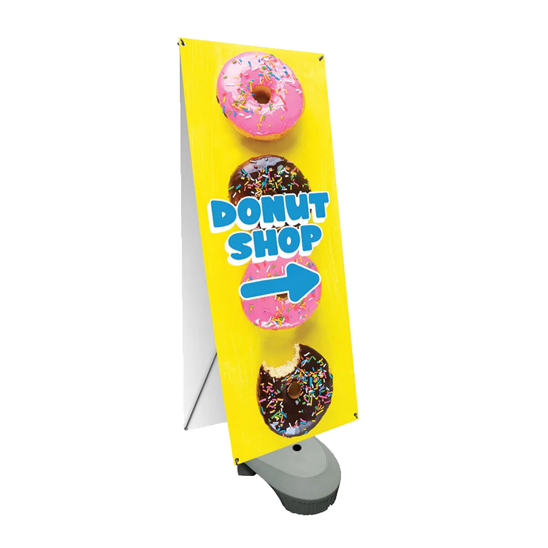 Zeppy Double-Sided Outdoor Banner Stand