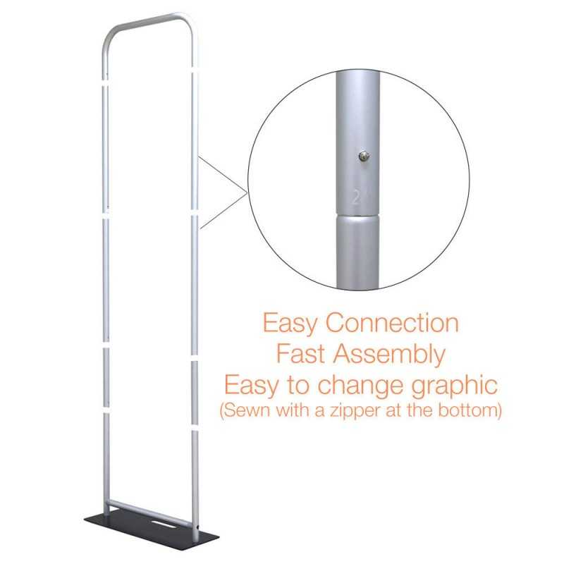 2ft EZ Stand Tension Fabric Display