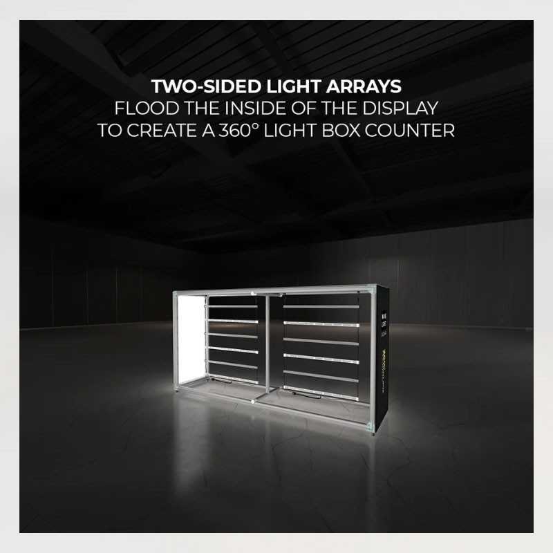WaveLight® 6.5ft Casonara SEG Counter Light Box