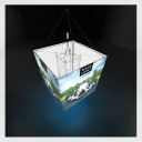 WaveLight® 6ft Casonara Blimp Cube Hanging Light Box