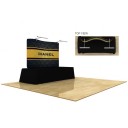 8ft Wave Tube Double Sided Tension Display