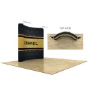 8ft Wave Tube Double Sided Tension Display