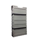 FLAT ROTO-MOLDED SHIPPING CASE W/ WHEELS