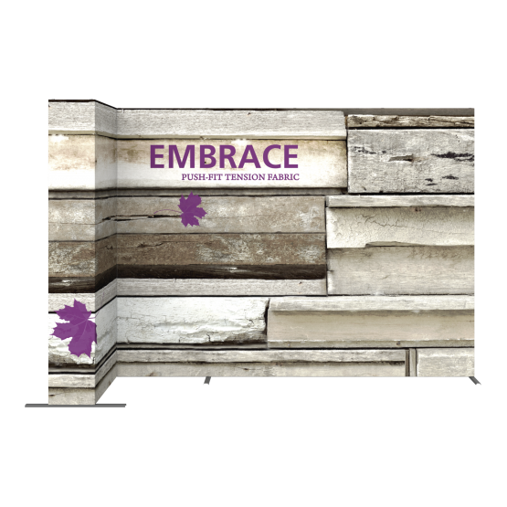 Embrace™ L-Shape 11ft Push-Fit Display