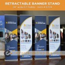 EZ Pull-up 24" Retracting Banner Stand