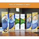 EZ Pull-up 24" Retracting Banner Stand