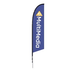 10.5 ft. Medium Falcon Flag Single Sided Graphic Package