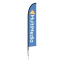 14 ft. Large Falcon Flag Single Sided Graphic Package