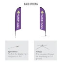 17 ft. XLarge Falcon Flag Double Sided Graphic Package