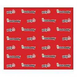 94"w x 84"h Step & Repeat Vinyl Hanging Banner