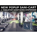 Large Pop-Up Sanitizing Cart