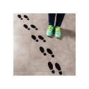 Social Distancing Footprint Floor Decals