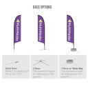 7 ft. XSmall Falcon Flag Single Sided Graphic Package