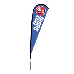 12 ft. Large Sunbird Flag Single Sided Graphic Package