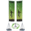 17 ft. Mondo Flag Double Sided Graphic Package