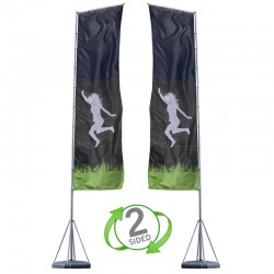 17 ft. Mondo Flag Double Sided Graphic Package