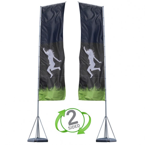 17 ft. Mondo Flag Double Sided Graphic Package