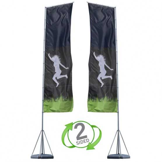 17 ft. Mondo Flag Double Sided Graphic Package