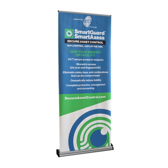 Retractable roll up banner stands 33" Height Adjustable Trade Show Display 