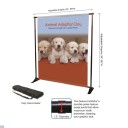 7ft Deluxe Adjustable Banner Stand Kit