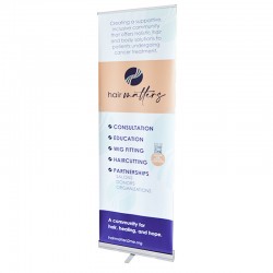 Econoroll 24" wide Retracting Banner Stand