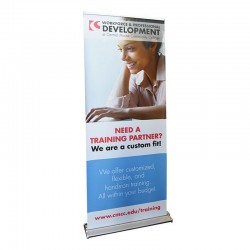 EZ Pull-up 36" wide Retracting Banner Stand