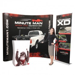 8ft Coyote Pop Up Trade Show Kit