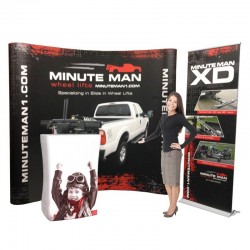 8ft Coyote Pop Up Trade Show Kit