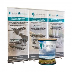 8ft Banner Stand Trade Show Kit