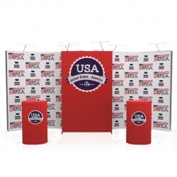 20ft Star Curved Tension Fabric Display Kit