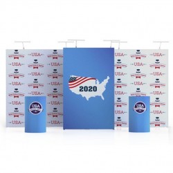 20ft Star Straight Tension Fabric Display Kit