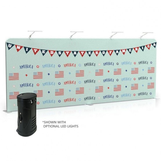 20ft Straight 1-Sided Tension Fabric Display