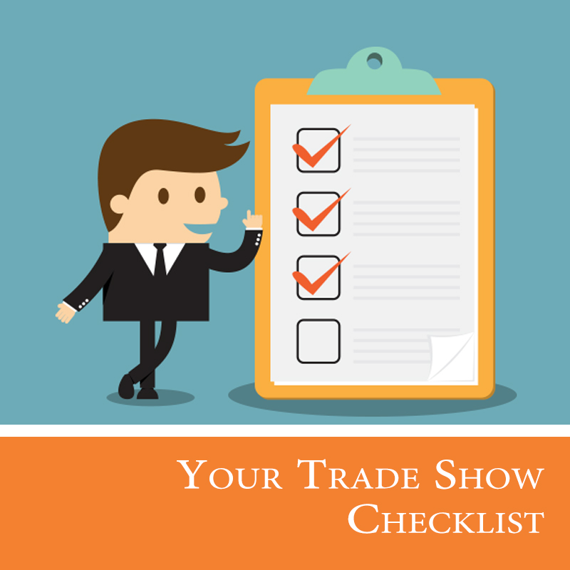 affordable displays - trade show checklit