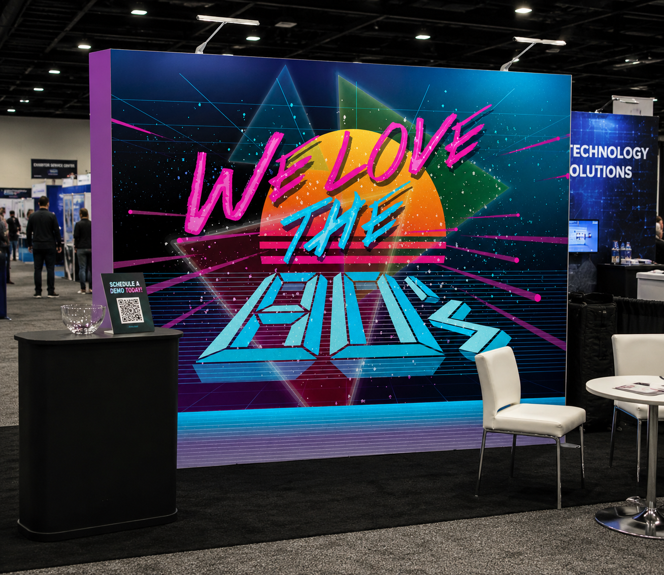 10ft Star Fabric Pop Up Display