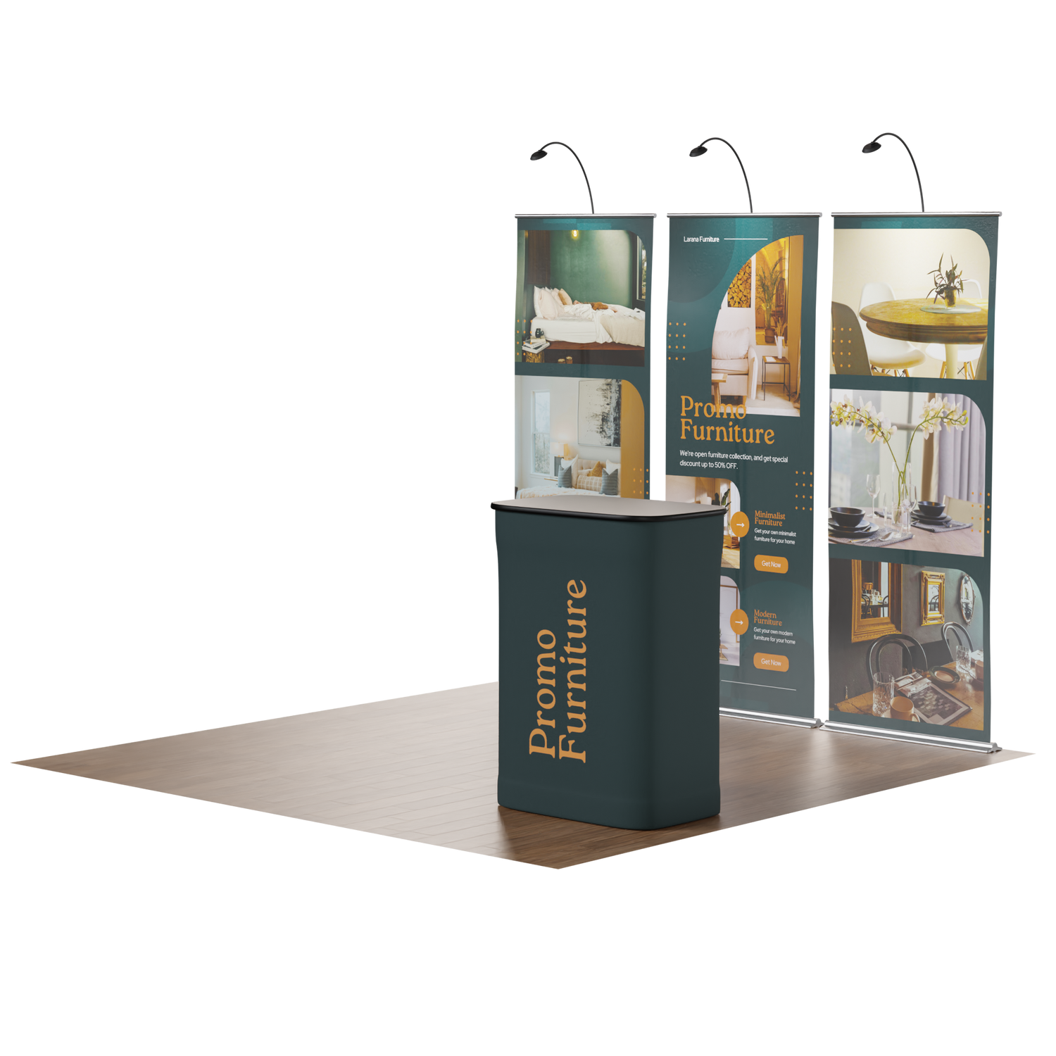 10ft Banner Stand Kit 01