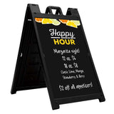Signicade Deluxe A-frame Imprinted Chalkboard Kit